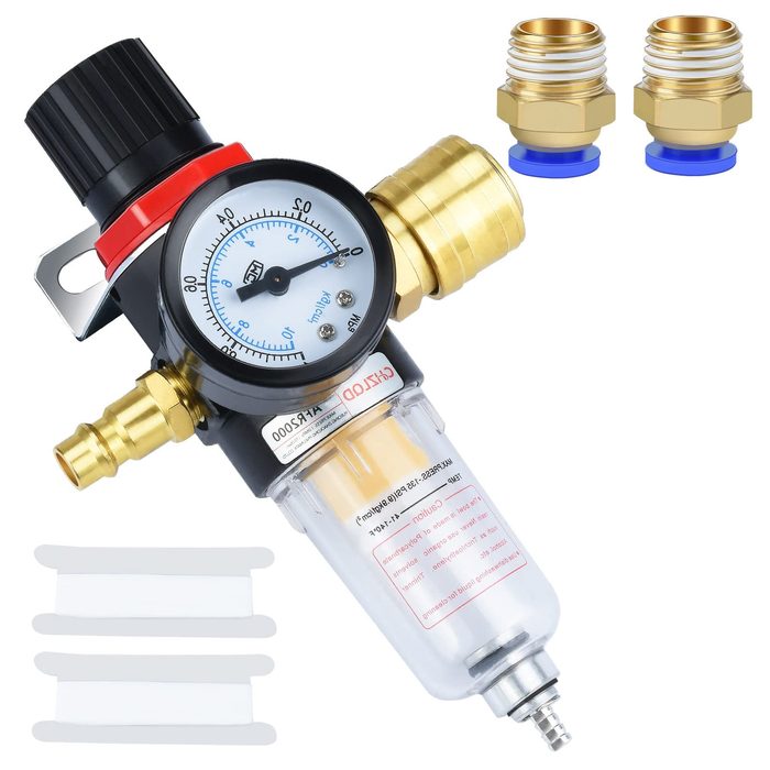 Air Regulator with Pressure Gauge and Air Quick Coupler