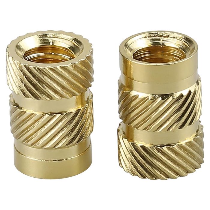 1/4-20 Heat Set Knurled Threaded Inserts for 3D Printing & Plastics