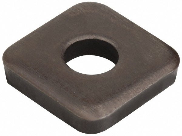 Square Flat Washers, 1/2" Bolt, 2" Square