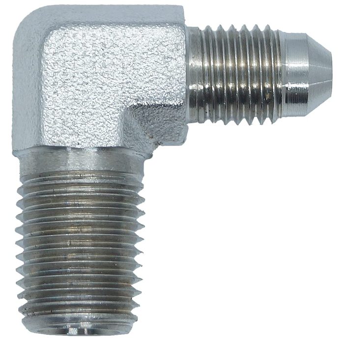 JIC Flared Tube Fitting, 90 Degree
