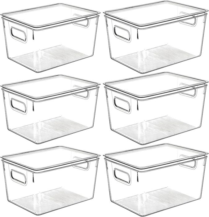 Clear Plastic Storage Bins