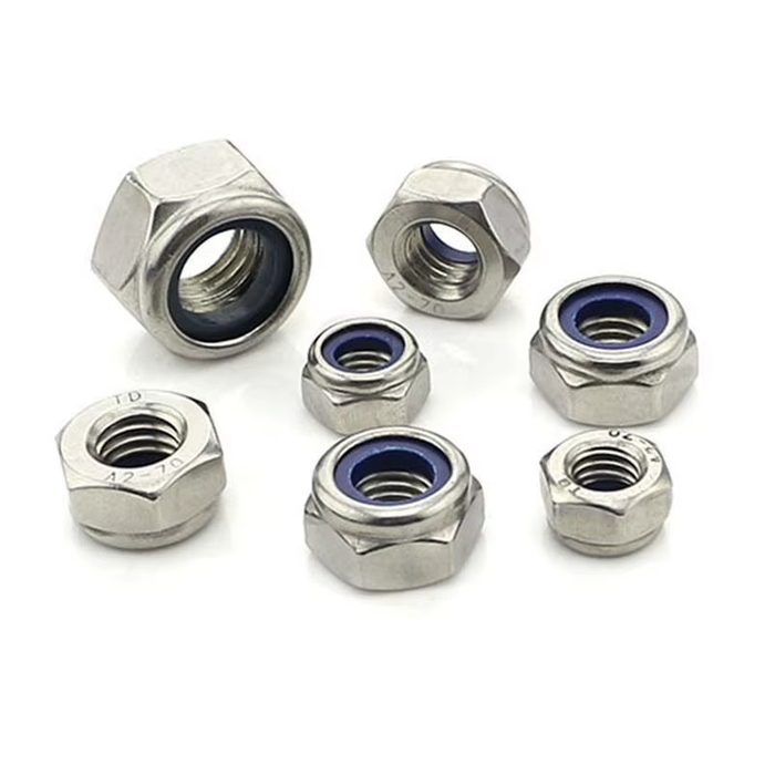 M18-1.5 DIN 985 Class 10 Zinc Finish Steel Nylon Insert Lock Nut