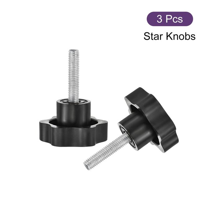 Thumb Screw Seven Star Knob Clamping Knob Red Black Bakelite Star Knobs 1/4-20 M6 M8 M10 M12