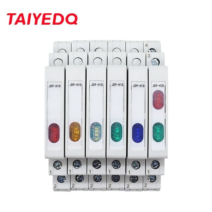 DIN Rail Indicator Light 230V AC/DC Modular DIN Rail Lamp