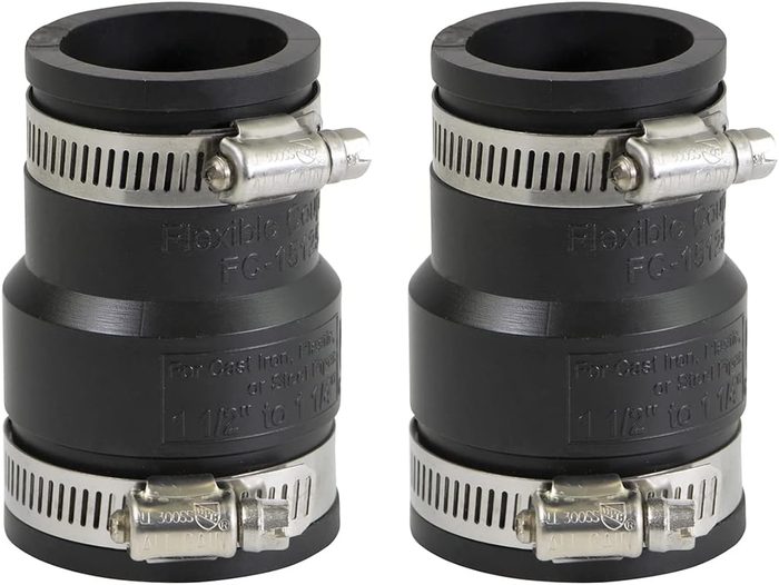 Flexible Coupling, Pipe Size 1-1/2" x 1-1/4"