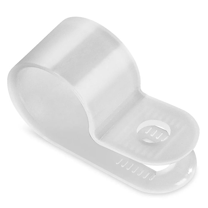 Screw Mount Cable Clips, 1/2", Natural