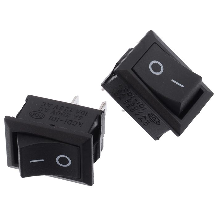 SPST on-off Toggle Switch 10A 250V 2 Pin Momentary