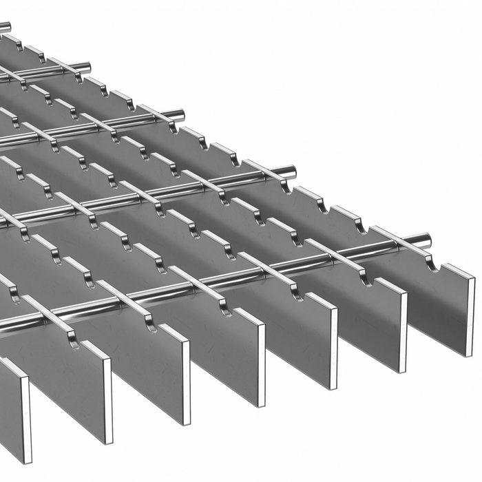 304 Stainless Steel Bar Grating, 36 in x 8 ft (WxL)