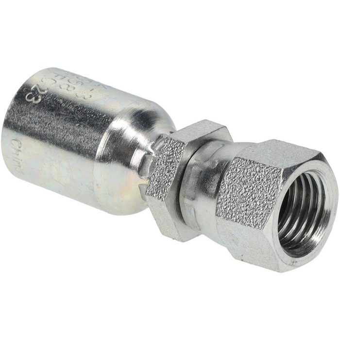 Hydraulic Hose Female JIC 37 deg, 45 deg Dual Flare Swivel Straight Fitting