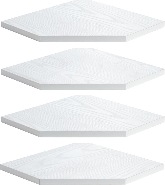 Corner Shelves, 30 in. D x 30 in. W, Weathered Grey