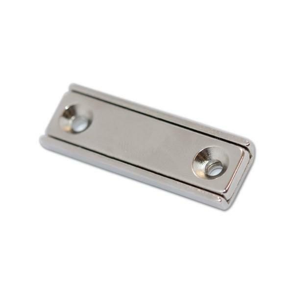Countersunk Shallow Rectangular Pot Magnets