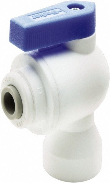 Female Elbow Bi-Directional Manual Ball Valve, 3/8" Pipe, Full Port