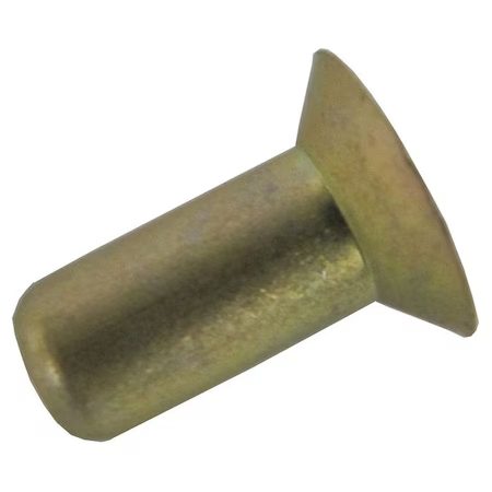 Solid Rivet Countersunk Head, 0.1875 in Dia., 0.5 in L
