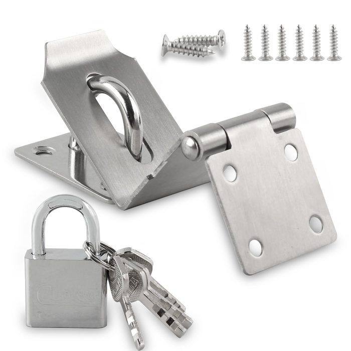 90 Degree Right Angle Padlock Hasp Door Clasp