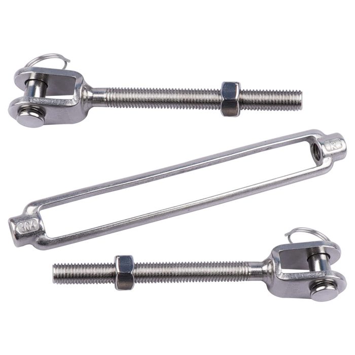 1/2” x 6” M12 Jaw and Jaw Turnbuckle