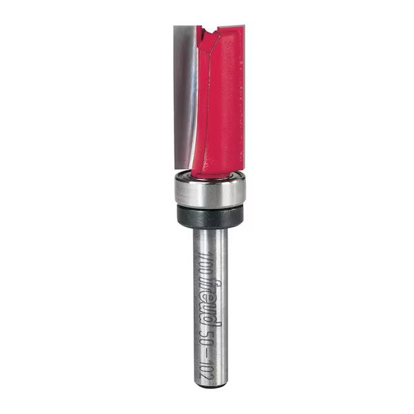 1/2 in. D X 1/2 in. X 3-5/8 in. L Carbide Bearing Flush Trim Bit