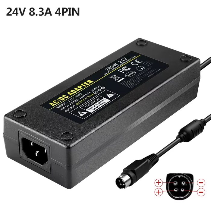 200W 24V 8.33A Desktop AC DC Power Adapter