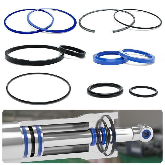 Seal Kit: Piston Seal/Rod Seal/Valve
