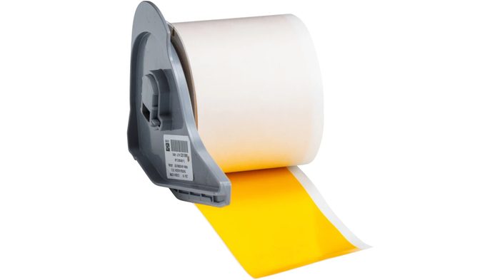 Pipe Marker, Sodium Hypochlorite, Yellow