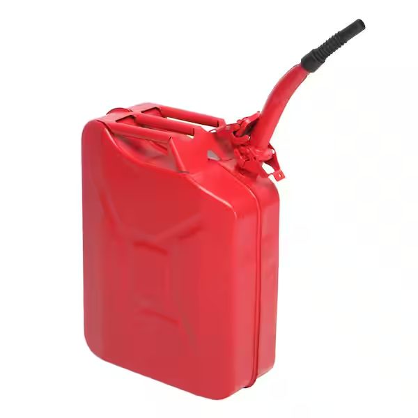 5 Gal. 0.6 mm Cold Rolled Steel Jerry Can, with Spout, US