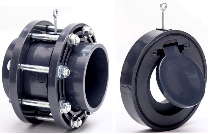 PVC Plastic 2-8 Inch UPVC Wafer Swing Check Valve