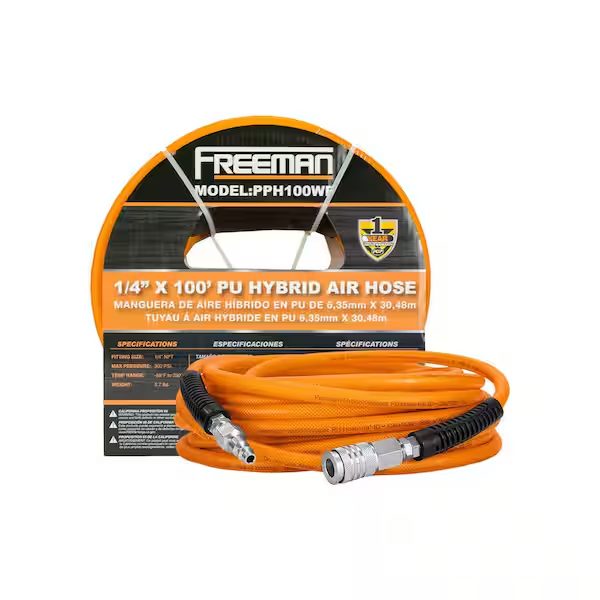 PU Polymer Hybrid Air Hose with NPT Fittings