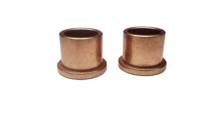 Sleeve Bearing, Bronze Bushing Flange, 3/8 x 1/2 x 1/2