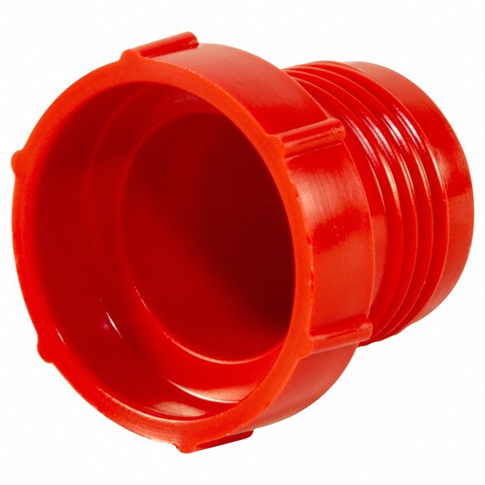 LDPE, Red, Plugs, Plastic, Threaded, JIC Fittings