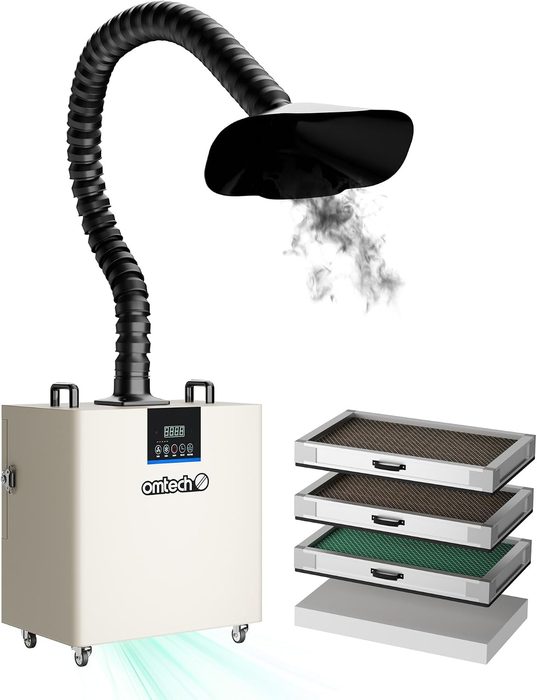 Fume Extractor with Multi-Stage Filtration