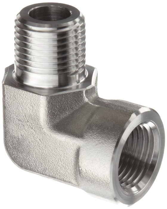 Pipe Street Elbow: 1/2", 316 Stainless Steel