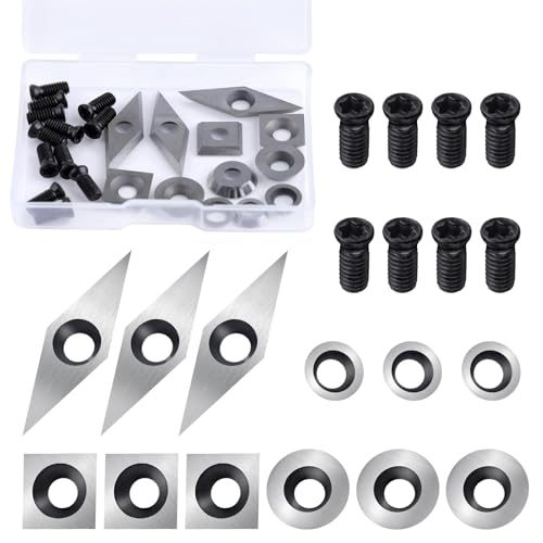 Tungsten Carbide Lathe Tool Inserts with Sharp Screws for Wood