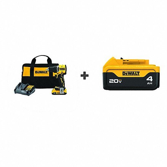 Cordless Drill & Bonus 20V 4ah Battery