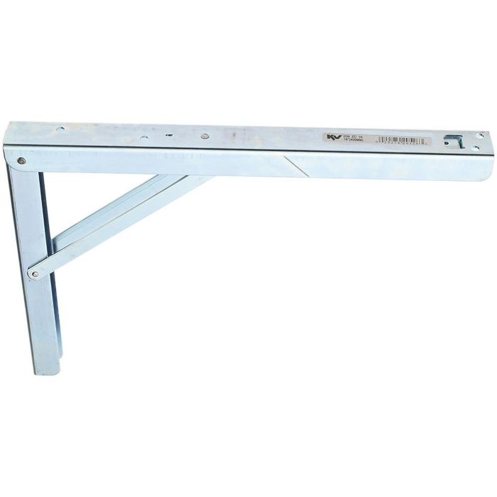 Folding L-Bracket, 16" Length, 750 lb Capacity