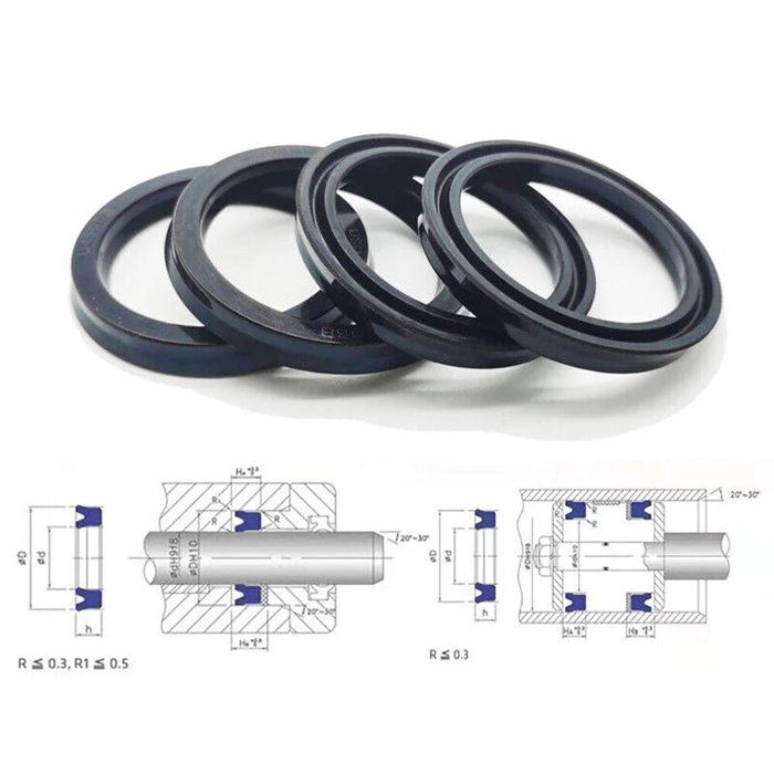 Piston Crown Seal for 6 1/2 in Bore Dia., 0.365 in Groove Wd