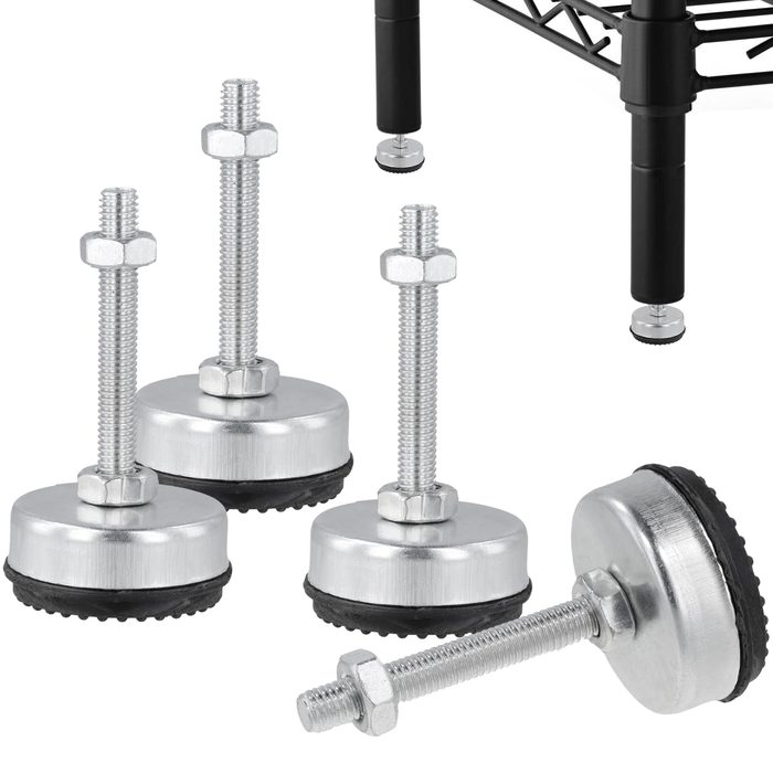 Heavy-Duty Leveler Legs with Lock Nuts