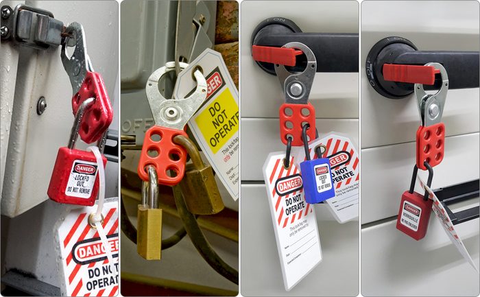 5-1/4" x 3" Red STOPOUT® Tag 'N Hang Hasp