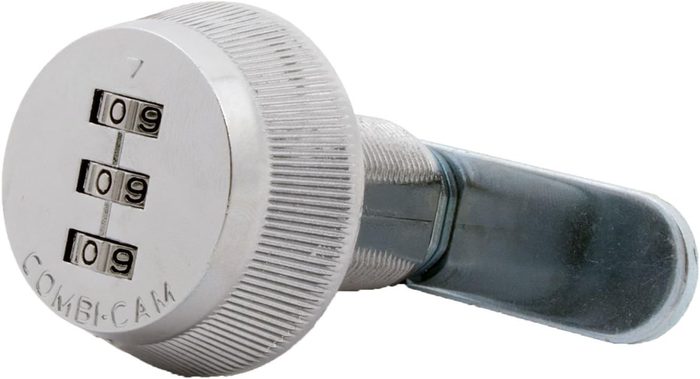 Combi-Cam Combinated Lock 7850R - Large Chrome Cam Lock, Keyless 3-Dial