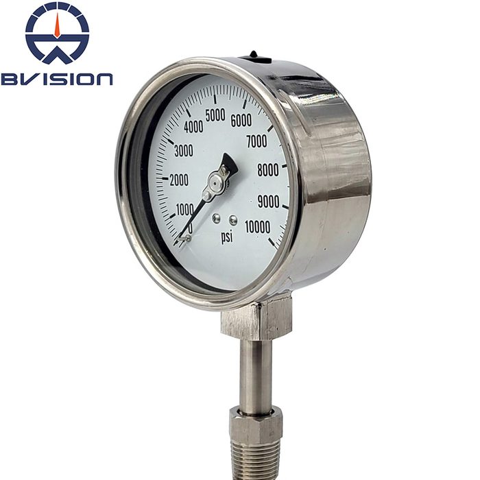 10000 psi Stainless Steel Case Pressure Gauge