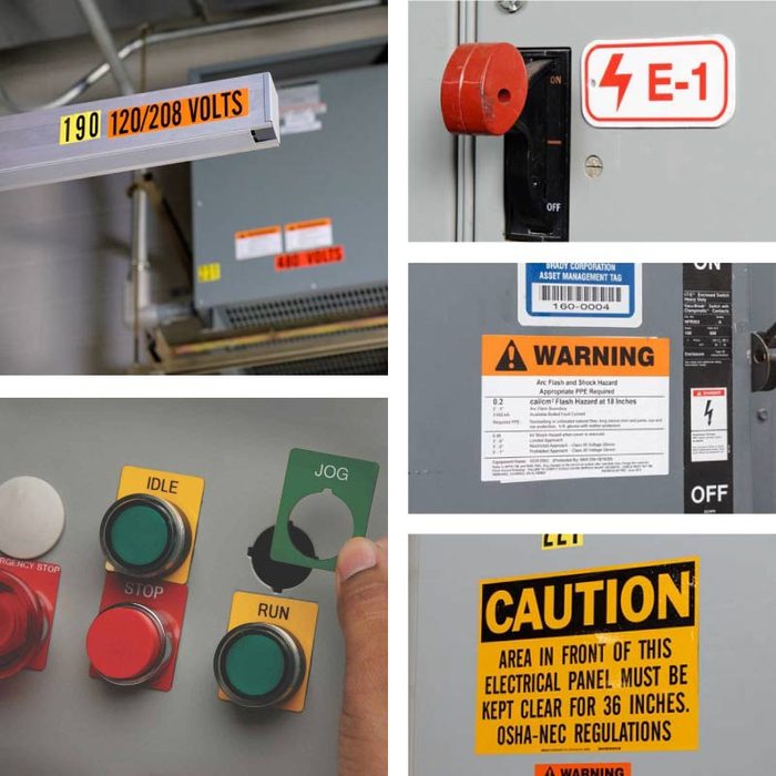 Arc Flash Hazard Label, 4" H x 6" W