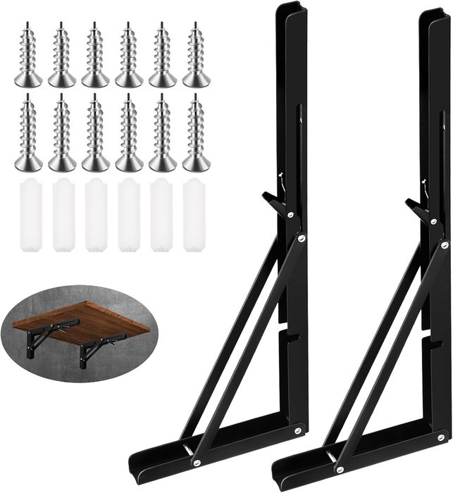 Folding L-Bracket, 165.0 Lb Capacity