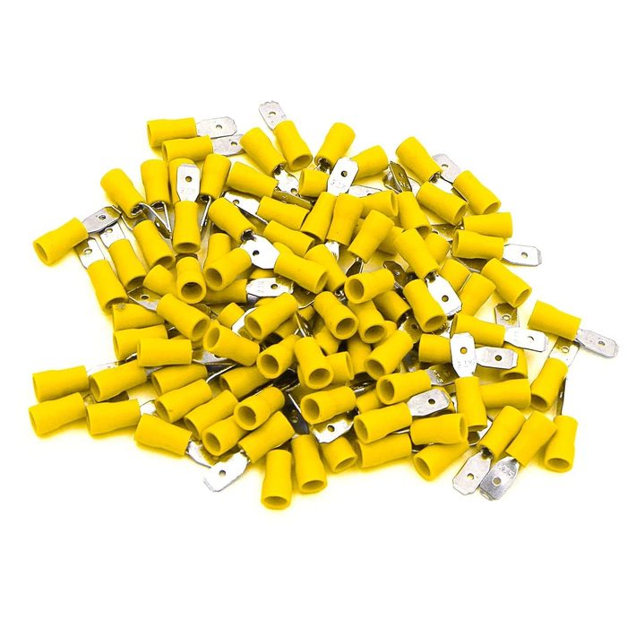 Spade Terminal, 600 V, 12 to 10 AWG Wire, 8 to 10 Stud, Vinyl Insulated