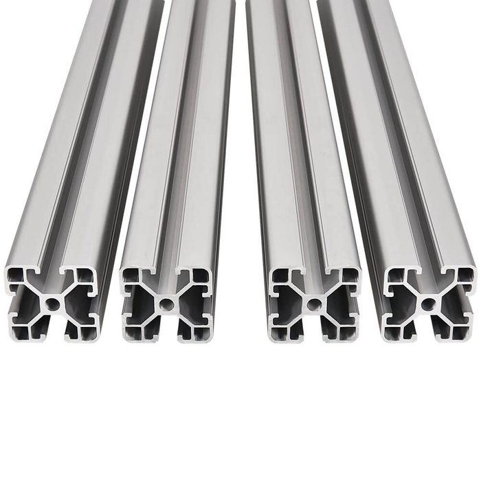 Anodized Silver 4040 T-Profile Aluminum Extrusion