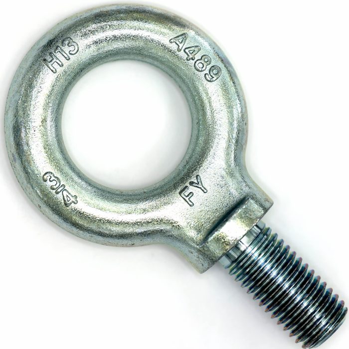 Lifting Eye Bolt with Shoulder, Zinc-Plated