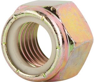 Grade 8 Yellow Zinc Finish NE Steel Nylon Insert Lock Nut