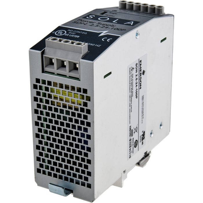 60 Watt, 2.50 Amp, 230 VAC Input, 24 VDC Output, DIN Rail Power Supply
