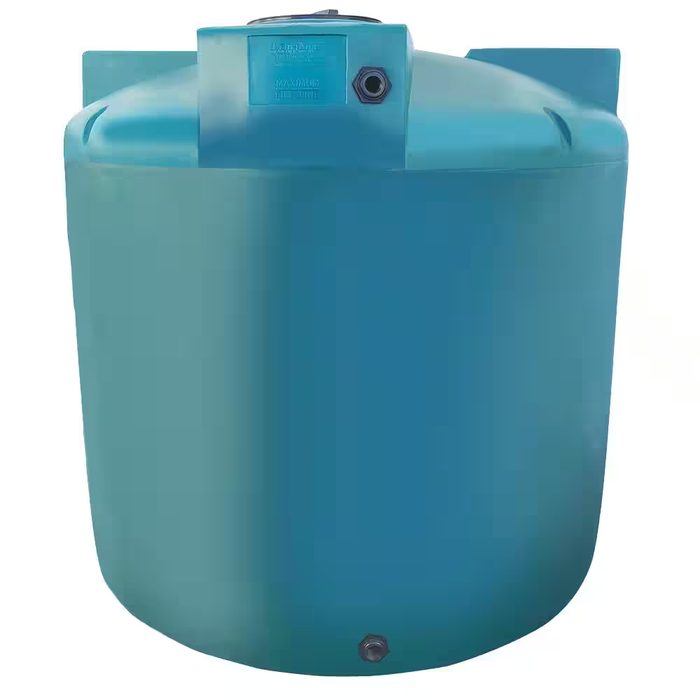 1100 Gallon Green Vertical Water Storage Tank