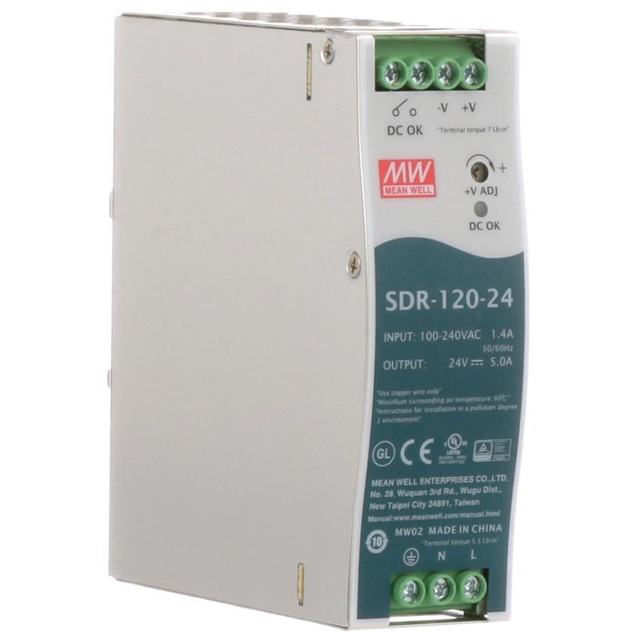 SDR-120-24 DIN Rail Power Supply
