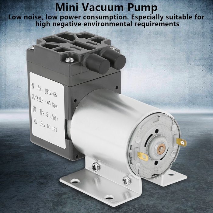 12V DC Vacuum Pump 120kpa, 5L/min with Holder