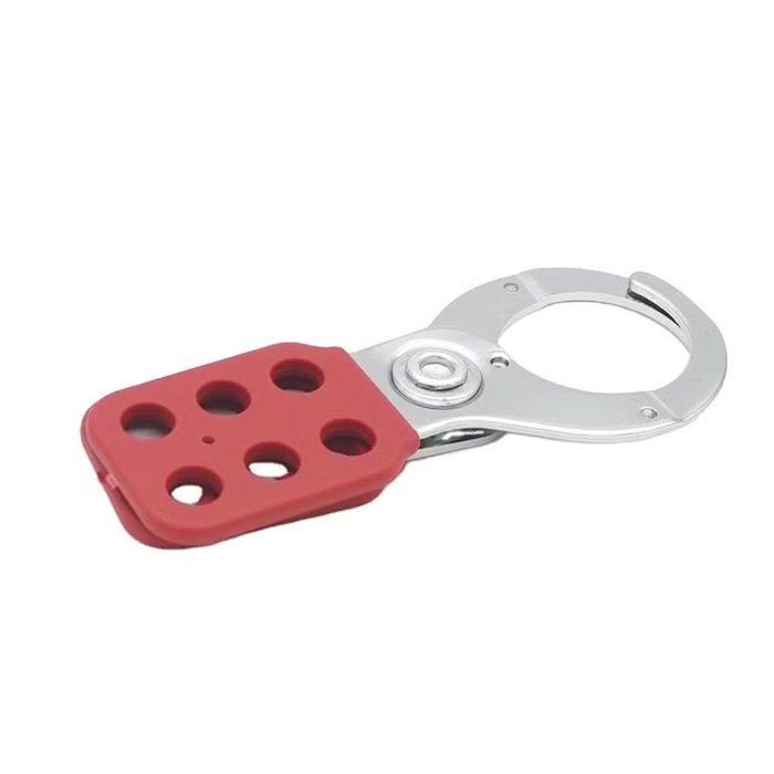 Heavy-Duty Steel Lockout Hasp with Scissor Shackle