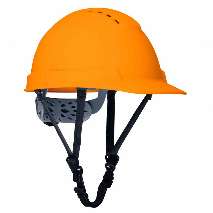 Vented Hard Hat with Chin Strap